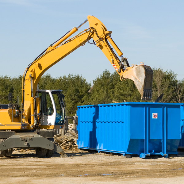 what size residential dumpster rentals are available in Wentworth